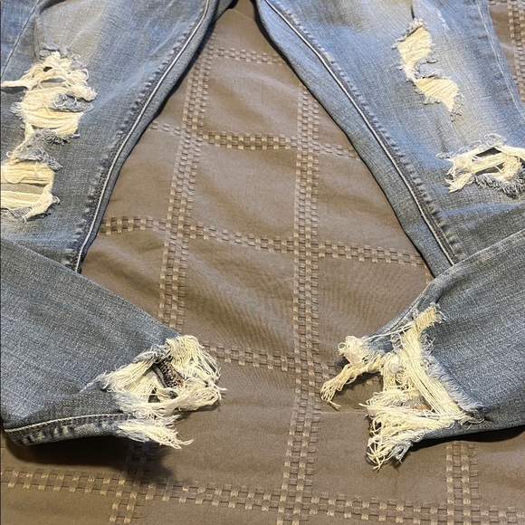 Express Distressed Blue Jeans - Picture 6 of 7